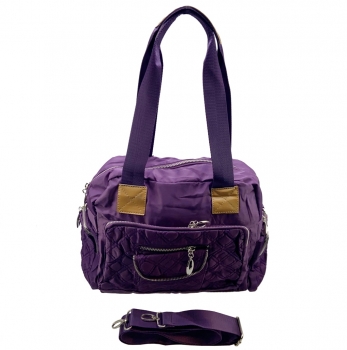 flevado Damen Handtasche Schultertasche Frauen/Jugend viel Stauraum lila